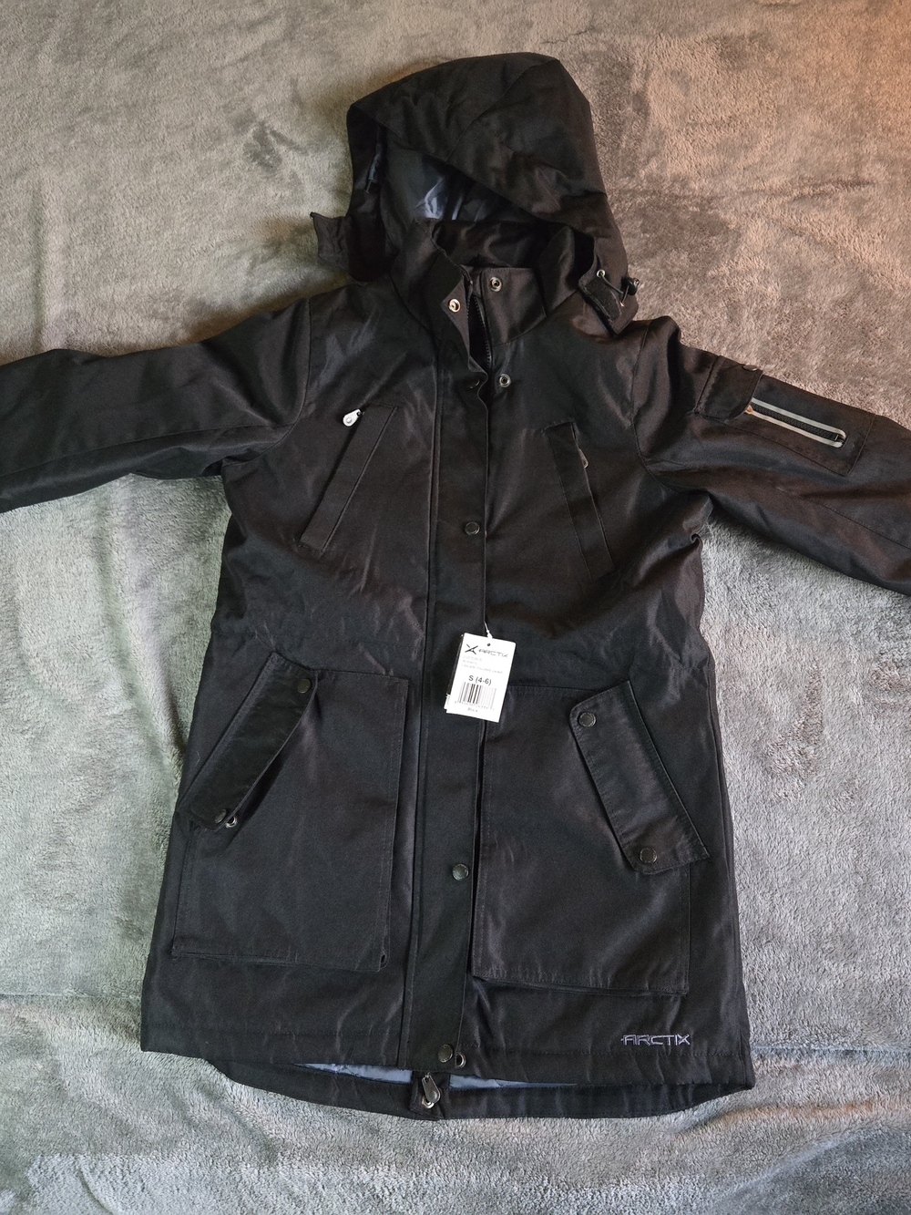 NWT Arctix Women’s Black Hooded Parka Jacket